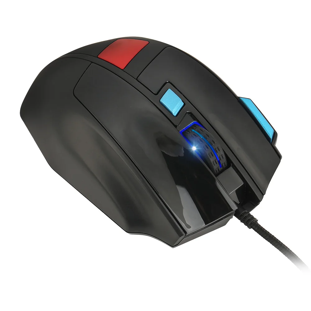 2400 dpi USB Проводная мышь E-Sports Игровая USB Проводная мышь Бесшумная светодиодный Подсветка USB Оптический, эргономический игровой мышь для компьютера