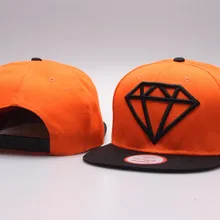 Алмазная оранжевая бейсболка шапки шляпа для мужчин женщин взрослых головной убор Хип-хоп капот gorras para hombre bones masculino
