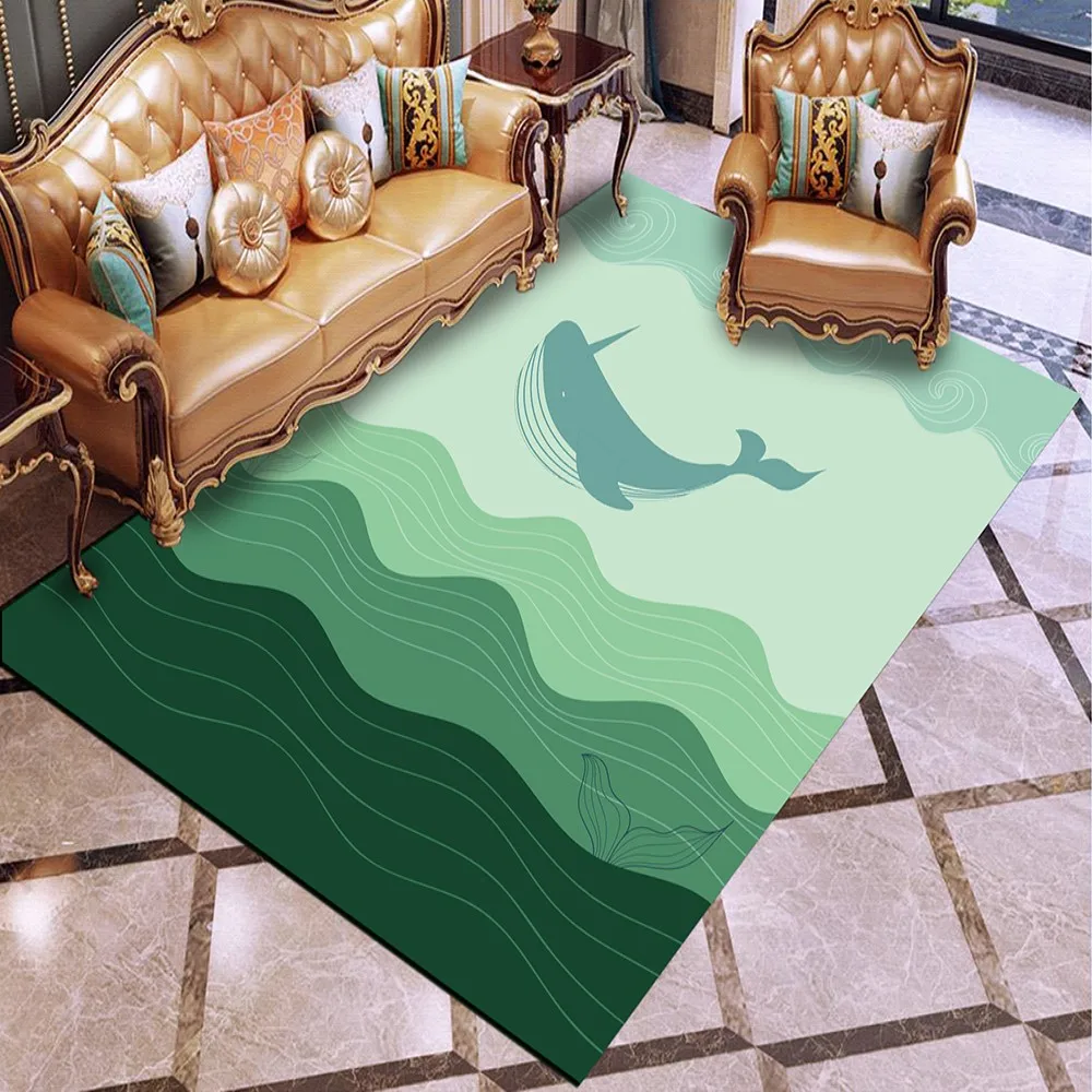 

Shark Carpet 3D Print Ocean Animal Rugs For Bedroom Baby Play Crawling Carpets Ocean Wave Floor Mats For Living Room Carpet