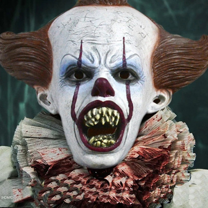 Дропшиппинг Стивен Кинг это маска Pennywise ужас одежда для клоуна Маска Клоун маска на Хеллоуин для косплея костюм реквизит