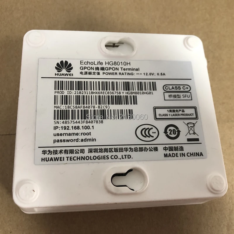 10 шт. huawei HG8010H GEPON 1GE порт ONU ONT FTTH режим, оптический патч-корд/синхронная передача со штепсельной вилкой европейского стандарта, ни одна штука в упаковке