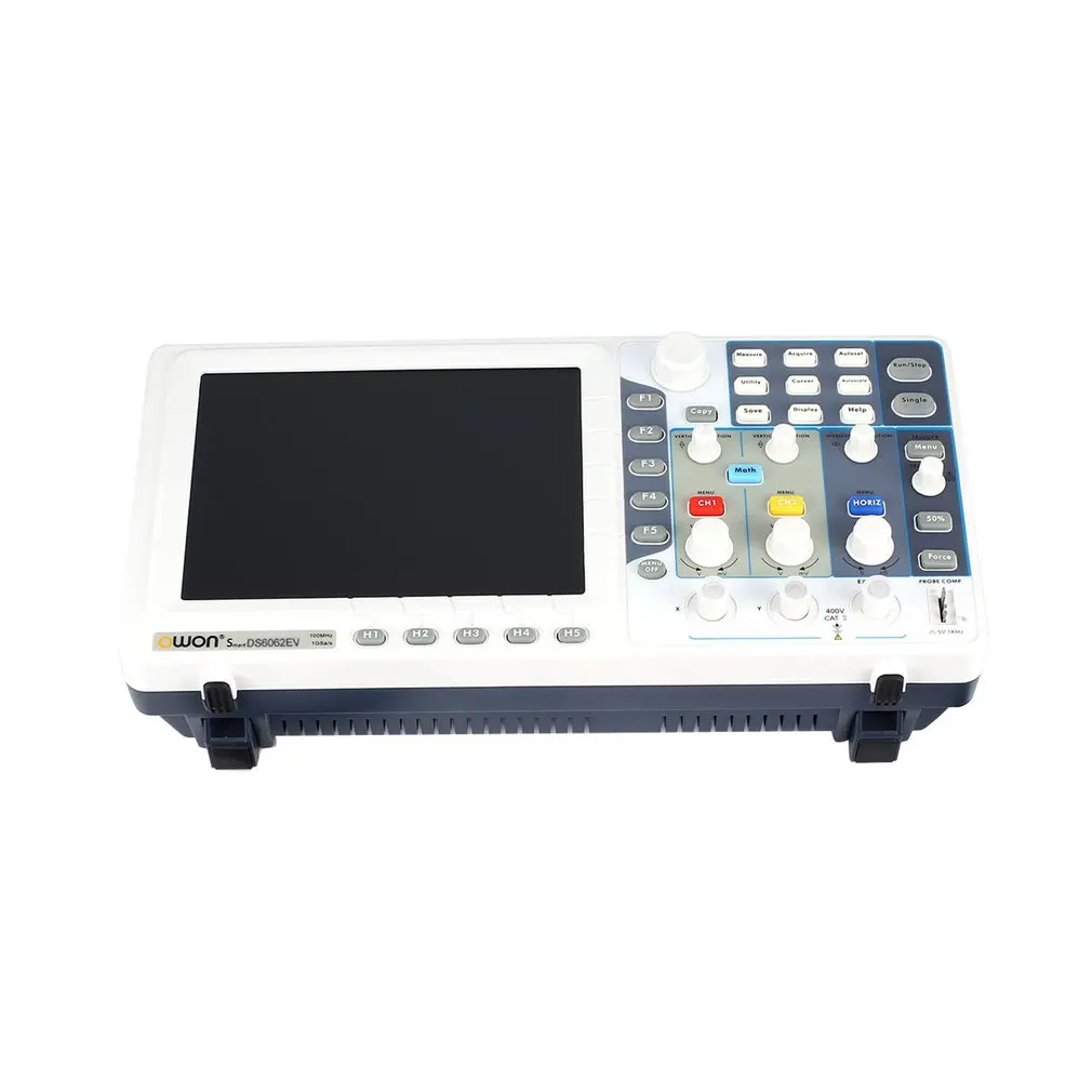 Owon SDS6062EV 8 дюймов цифровой осциллограф 60 МГц 2+ 1 каналы запись USB генератор сигналов логический анализатор спектра