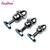 3 Size Stainless Steel Anal Plug Crystal Jewelry Round Butt Plug Stimulator Sex Toys Dildo Anal Plug For Adult Game GS0462 1
