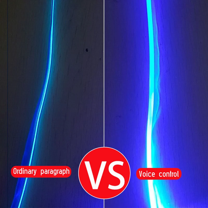  Led Car Interior Ambient Atmosphere Light Rgb App Remote Control Optic Fiber Auto Foot Center Conso - 4000505487403