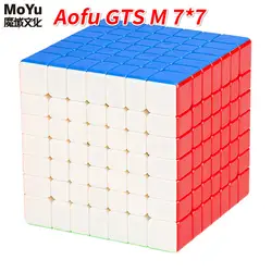 Новые MoYu Aofu GTS M 7x7x7 Магнитная кубар-Рубик на скорость Professional MagicCube Cubo Magico Aofu GTSM 7x7 68 мм игрушечные лошадки для детей