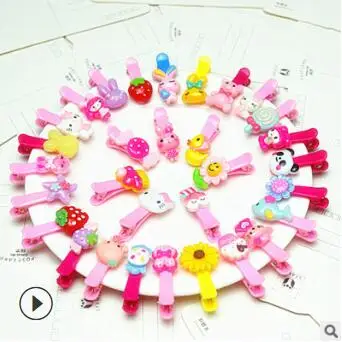 1000pcs/lot DIY Multi Plastic Candy Colore Jelly Hair Duck Clips Moetry Baby Hairpin Hair Styling Tools Accessories HA1432