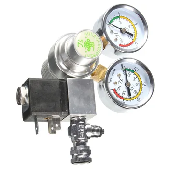 

Co2 Equipment Regulator Magnetic Solenoid Two Gauge Bubble Counter for Aquarium Service 220V to 240V