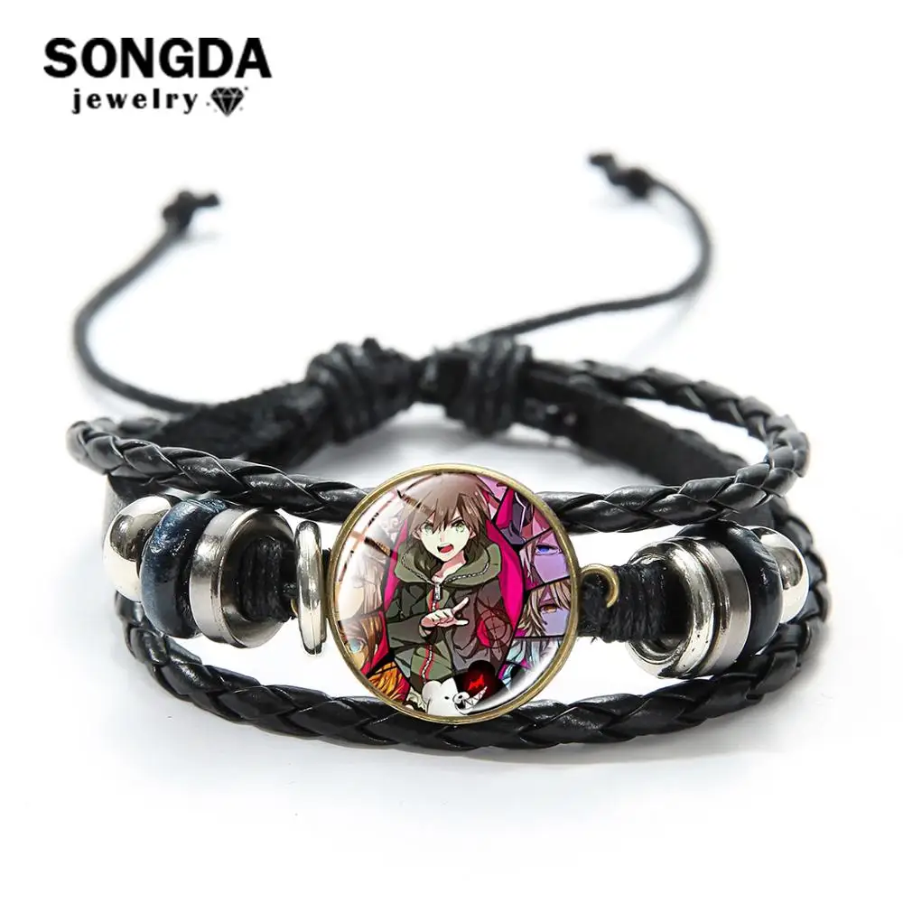 SONGDA Danganronpa: Trigger Happy Havoc Браслет Аниме игры с фигурками из хрустального стекла