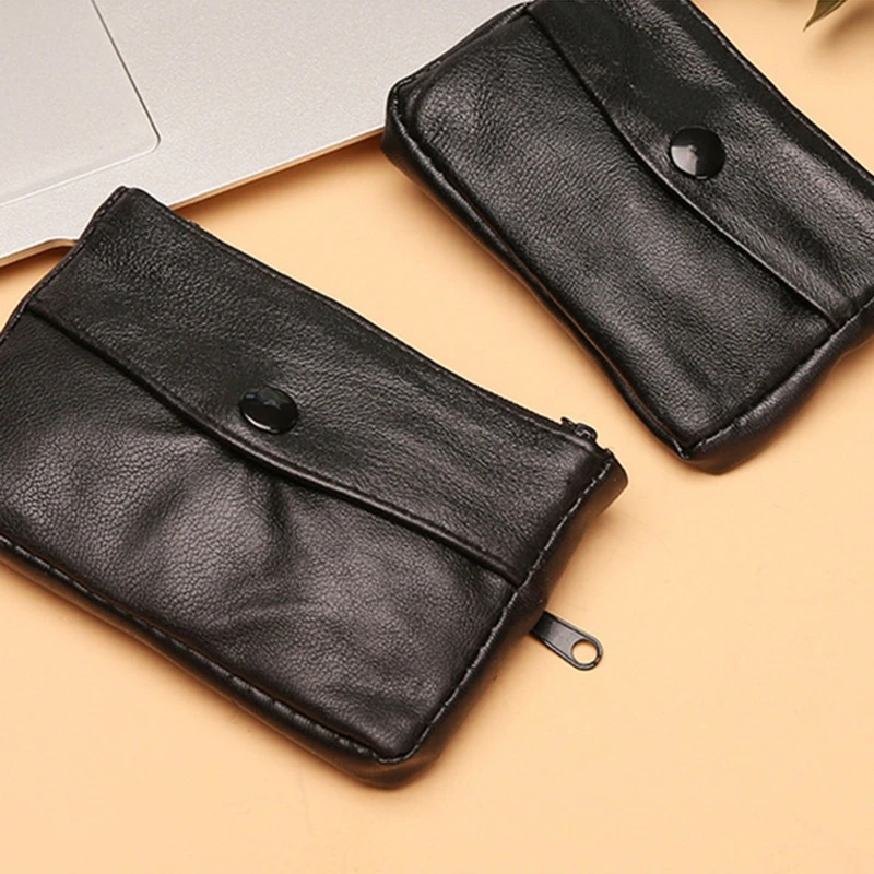Lederen Muntportemonnee, Kleine Coin Pouch voor Mannen