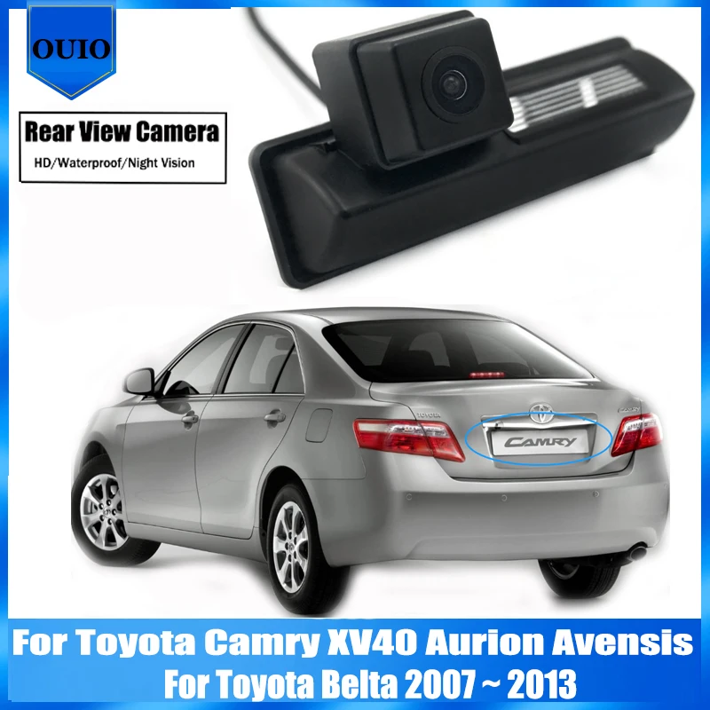 Камера заднего вида для Toyota Camry XV40 Aurion Avensis Belta 2007 ~ 2013 CCD HD фотокамера | Автомобили и