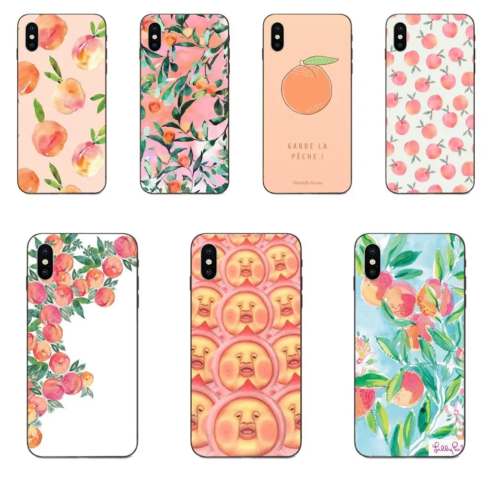 

For Huawei Honor 5A 6A 6C 7A 7C 7X 8 8A 8C 8X 9 9X 10 10i 20 Lite Pro New Print Phone Accessories Case Summer Fruit Peach