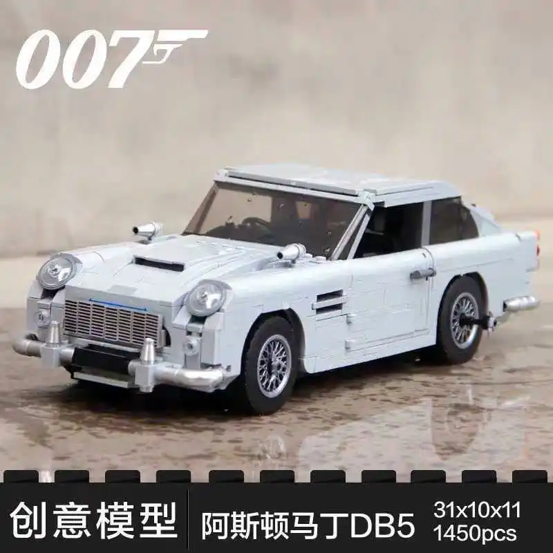 

1450 Pcs Technic Creator Expert James Bond Building Blocks Sets Bricks Compatible Classic 007 10262 Cars Model Children Toy Gift