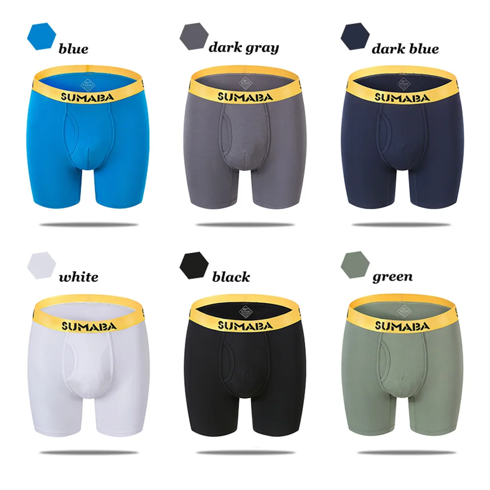 2021 New Arrival Men Comfortable Underpants Fashion Extra High Quality Bamboo Breathable Boxer Shorts Male
