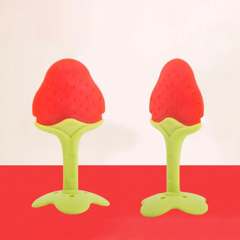 

Baby Teether Safety Silicone Fruit Teether Infant Kid Chew Tooth Toy Set Toddler D0AF