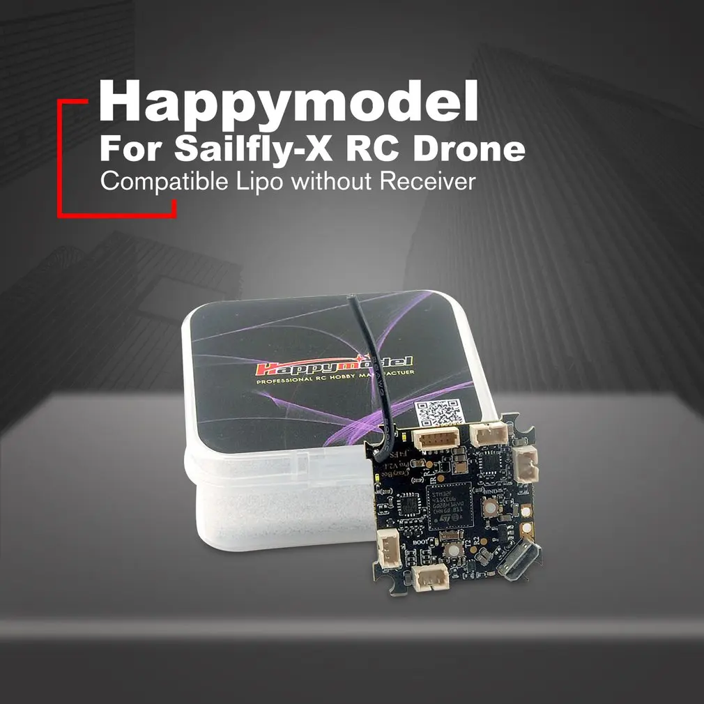 

Happymodel Crazybee F4 PRO V2.1 2-3S Flight Controller 5A ESC & Compatible DSM2/Frsky/Flysky RX for Sailfly-X RC Drone