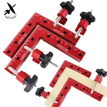 Règle de positionnement d'épissure, fixation auxiliaire en forme de L à 90 degrés, ensemble d'outils, pince à Clip fixe réglable, charpentier pour le travail du bois