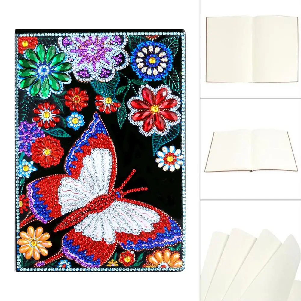 

Butterfly Girl DIY Partial Multi-shaped Diamond Painting A5 Notebook Diary Book