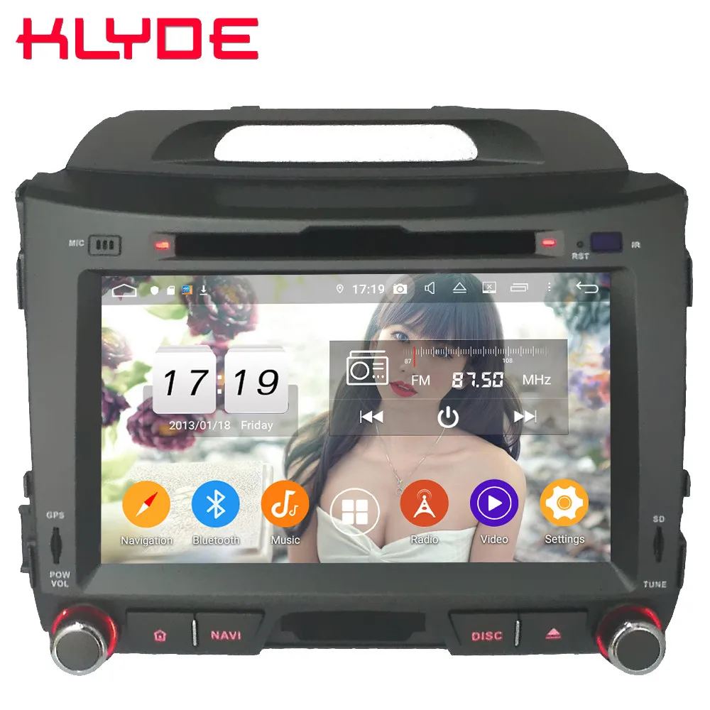 Klyde ips 4G wifi Android 9,0 Восьмиядерный 4 Гб ОЗУ 64 Гб ПЗУ DSP BT автомобильный DVD мультимедийный плеер радио для Kia Sportage 3 4 R 2010