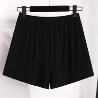 165Kg Plus Size Women's Summer Modal High Waist Safety Shorts 6XL 7XL 8XL 9XL 10XL Leggings Anti-Empty Shorts Black White - Image 2