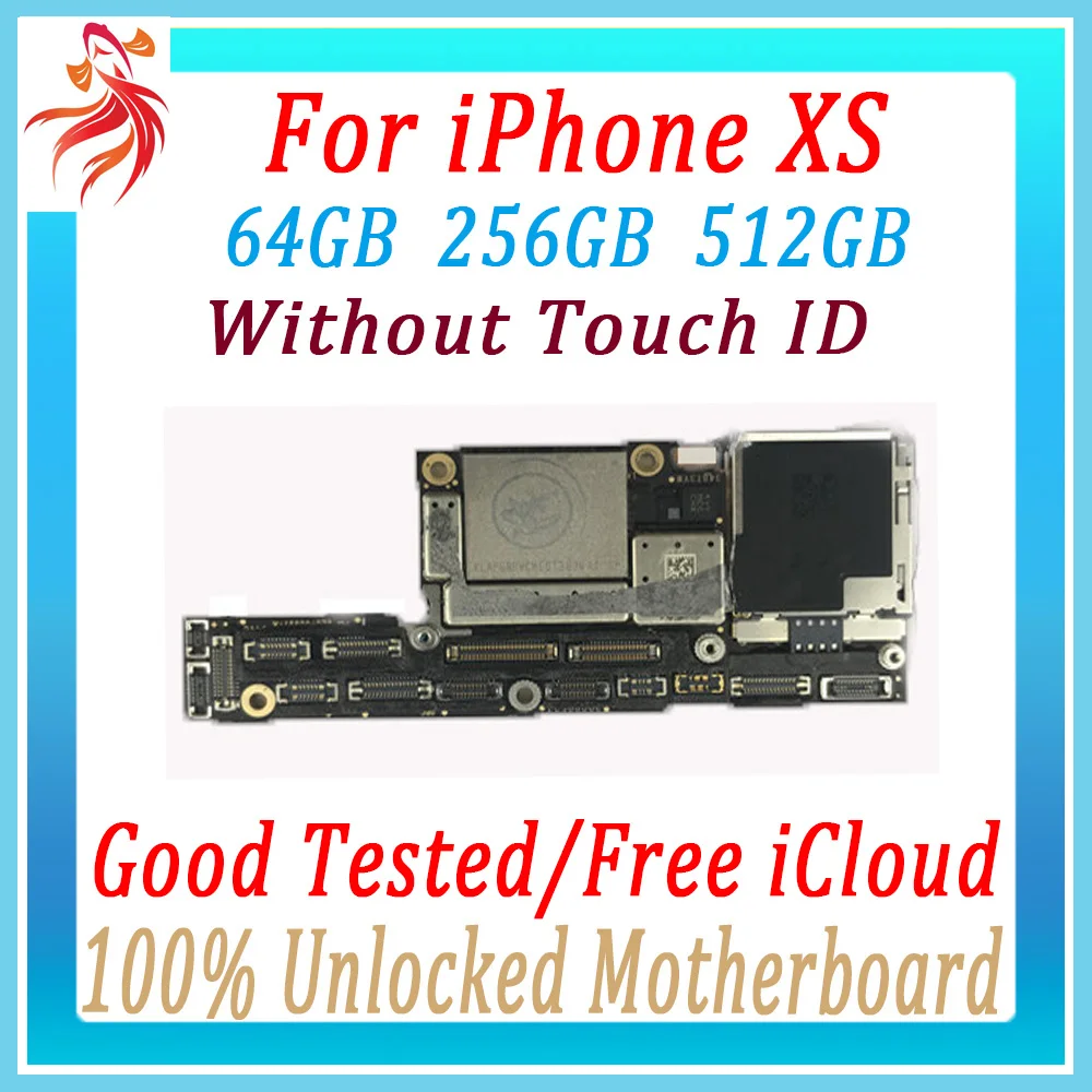 Хорошо протестирована для iphone XS материнская плата с/без лица ID, бесплатный iCloud для iphone XS панель с системой IOS материнская плата