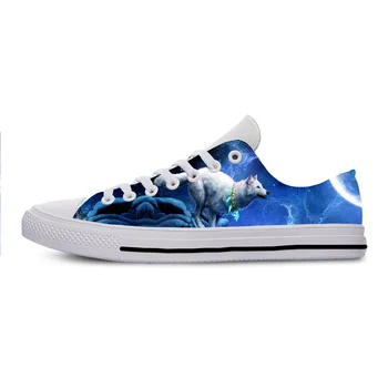 

Harajuku 2019 Summer Walking Shoes 3D Sneakers Animal Bat Wolf Head Galaxy Space Moon Design Hip Hop Lightweight Casual Shoes