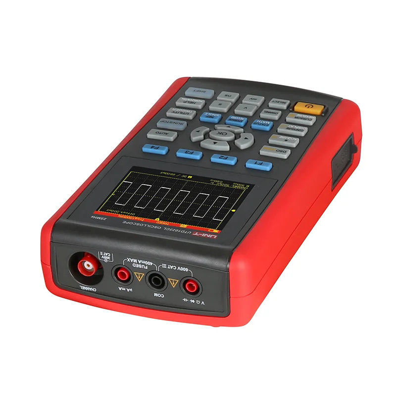 Ручной цифровой USB осциллограф UNI T UTD1025CL 3 5 дюйма цветной ЖК дисплей мультиметр