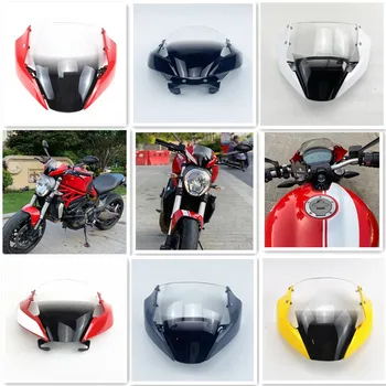 

Front Head Cowling for Ducati Fairing Front Windshield Windscreen Monster Hyperstrada 821 1200S 797 Stnipe 2014-2020 Deflector