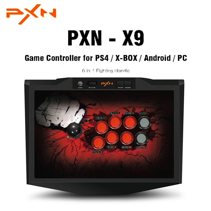 Оригинальный игровой контроллер PXN X9 6 в 1 Боевая ручка USB Проводное подключение