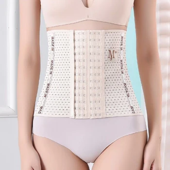 

S-3XL Women Waist Trainer Shapewear Body Shaper Hollow Design Breathable Underbust Slimmer Belt Corset for for Weight Loss TK-