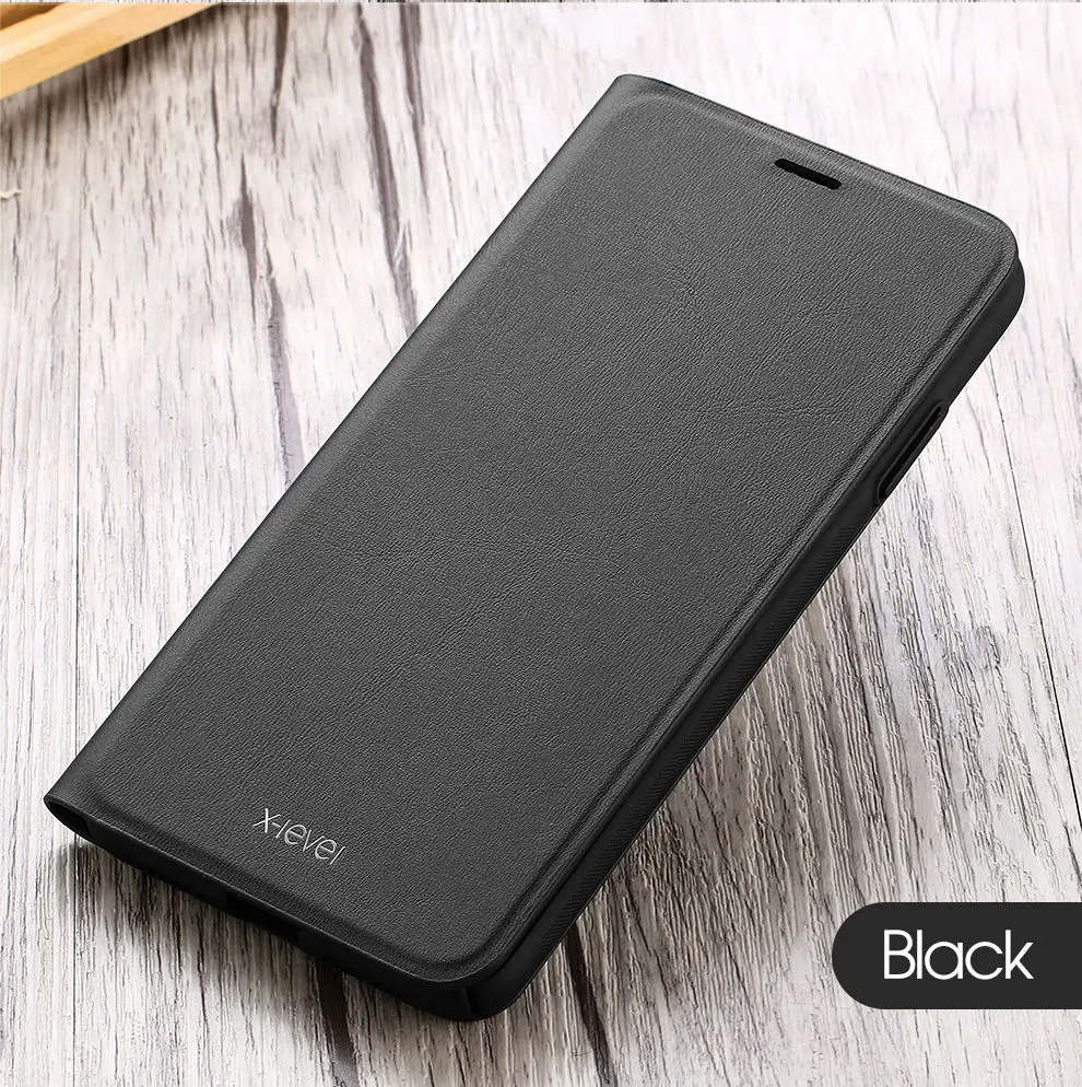 Black Винтажный кожаный чехол-книжка с откидной крышкой для iPhone 7, 8 Plus, X, 10, XS, Max, XR, S, книжка-книжка, чехол-книжка с откидной крышкой для Apple iPhone, XR, флип-чехол - Цвет: Black