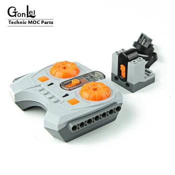 

Techinc Electric Power Functions 2.4G IR Receiver & IR Speed Remote Control with Dark Gray Bottom For 23011 3368 Technic Car Toy