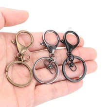 1 шт. DIY классический металлический ключ для авто цепные зажимы брелок с крючками Сплит кольцо автомобильные аксессуары