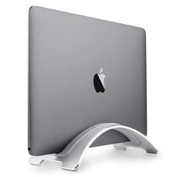 Portátil portátil liga de alumínio suporte armazenamento rack mesa vertical estável ereto titular economia espaço anti deslizamento para macbook pro