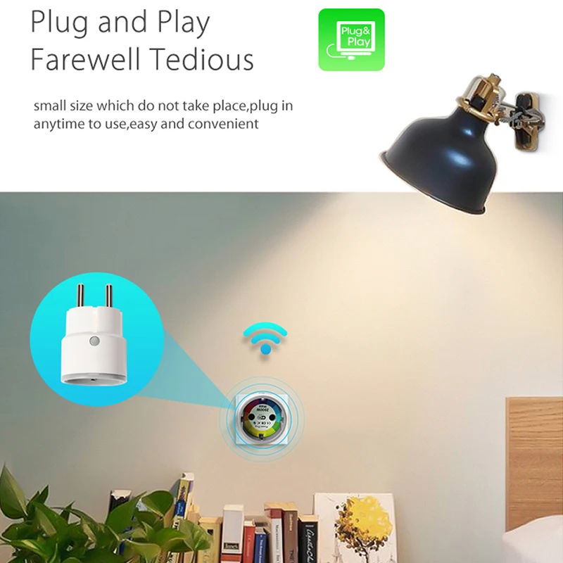 Smart Plug ЕС Поддержка Amazon Alexa Google Home IFTTT удаленного Управление переключатель Wi Fi мини