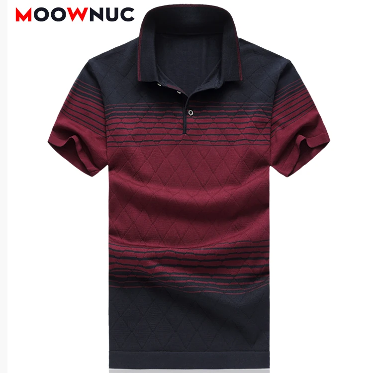 

Male Polos Fashion 2020 Striped 2020 New Classic Style Business Casual Jerseys Tees Tops Hombre Men Short Sleeves MOOWNUC
