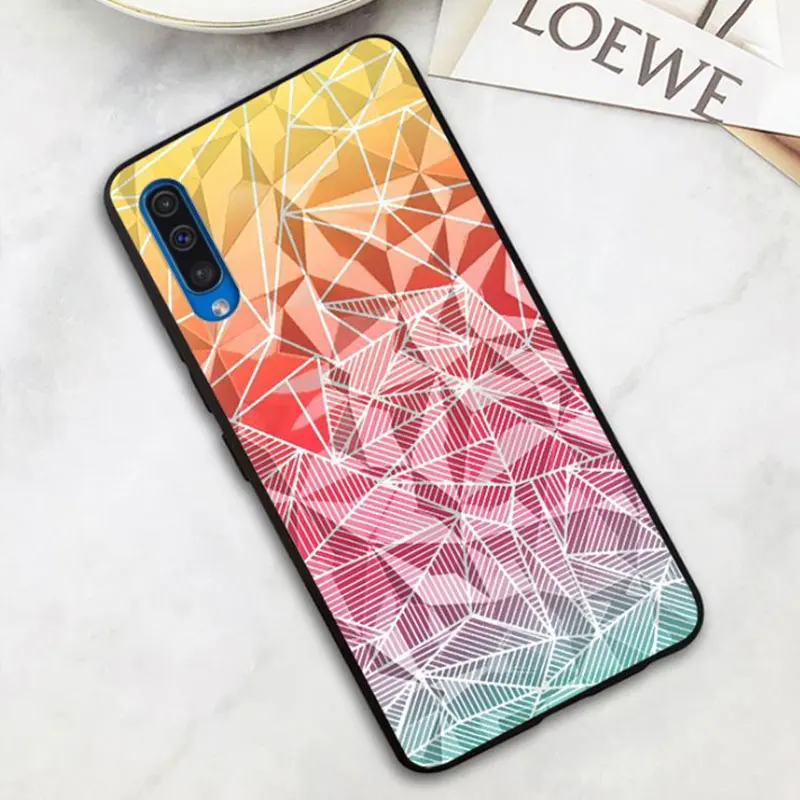 2 For Samsung A30S Case 3D Diamond Flowers PC Hard Back Phone Case Cover For Samsung Galaxy A30S A 30S A30 S Case A307F Coque - Цвет: 2