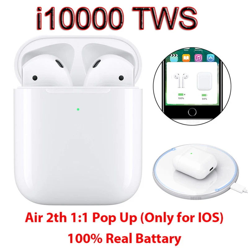 Comprar Actualizado en 2019 i10000 TWS 11 auriculares Bluetooth auriculares inalámbricos TWS i10000 para iPhone Android no i20 i30 i60 i1000 i200 TWS