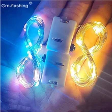 Holiday LED String Light RGB Colorful Fairy Light LR44 Battery Power Cork Bottle Light for Chritmas Wedding Gift Flower Decor