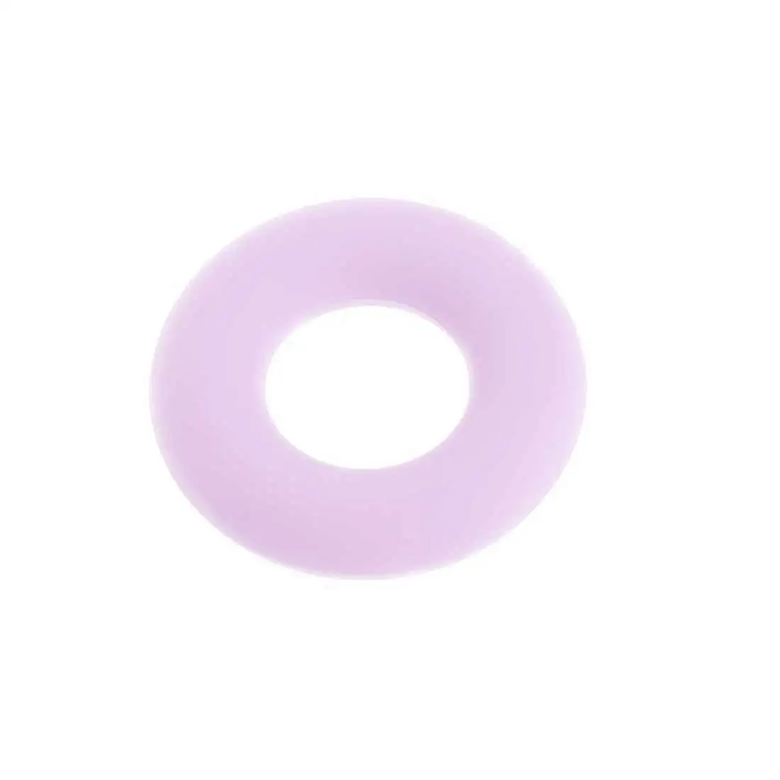 purple Пищевого класса Siilicone DIY Детские прорезывания зубов Уход Подвеска для цепочки с бусинами пончик Прорезыватель облегчение боли кольцо - Цвет: purple