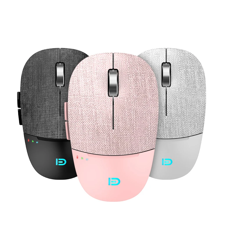 [Новинка] 4,0 bluetooth и 2,4 ГГц Беспроводная мышь, модный дизайн ткани, тонкие бесшумные Компьютерные Мыши для ПК/компьютера/ноутбука