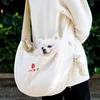 Handmade Pet Dog Puppy Kitten Carrier Outdoor Travel Handbag Canvas Single Shoulder Cat Bag Sling Comfort Tote Bag Breathable 1