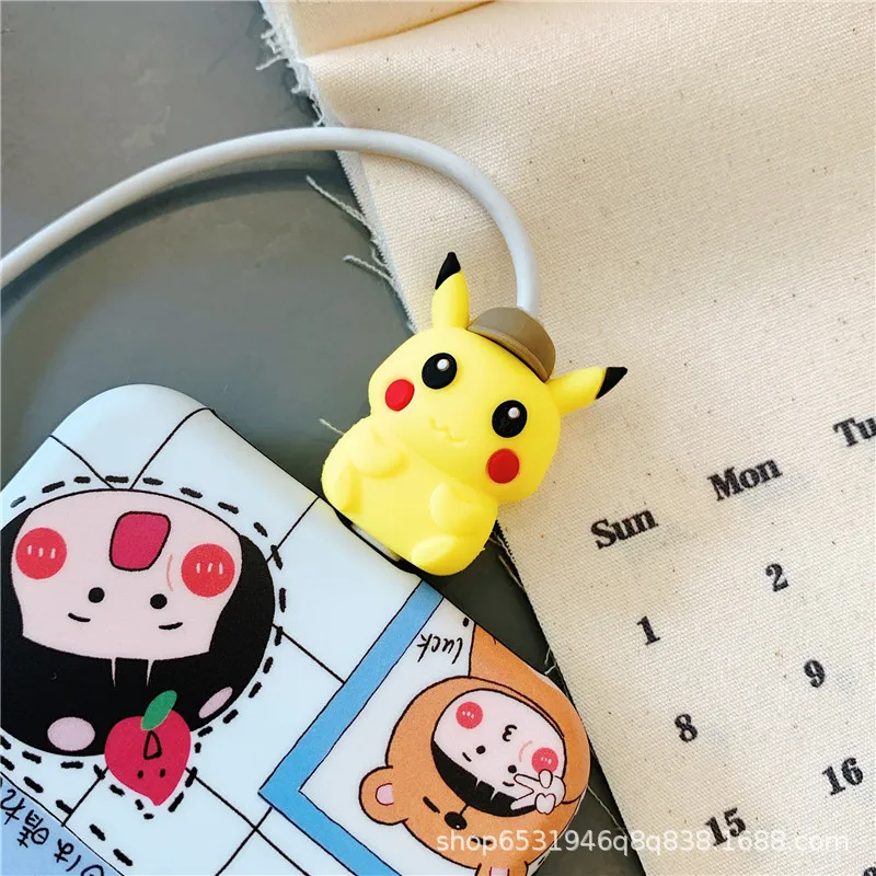 50pcs/lot Cartoon Phone USB cable protector for iphone cable chompers cord animal bite charger wire holder organizer protection