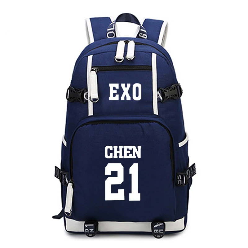 Kpop EXO рюкзак подростковый школьный рюкзак модные школьные рюкзаки детские дорожные рюкзак для ноутбука