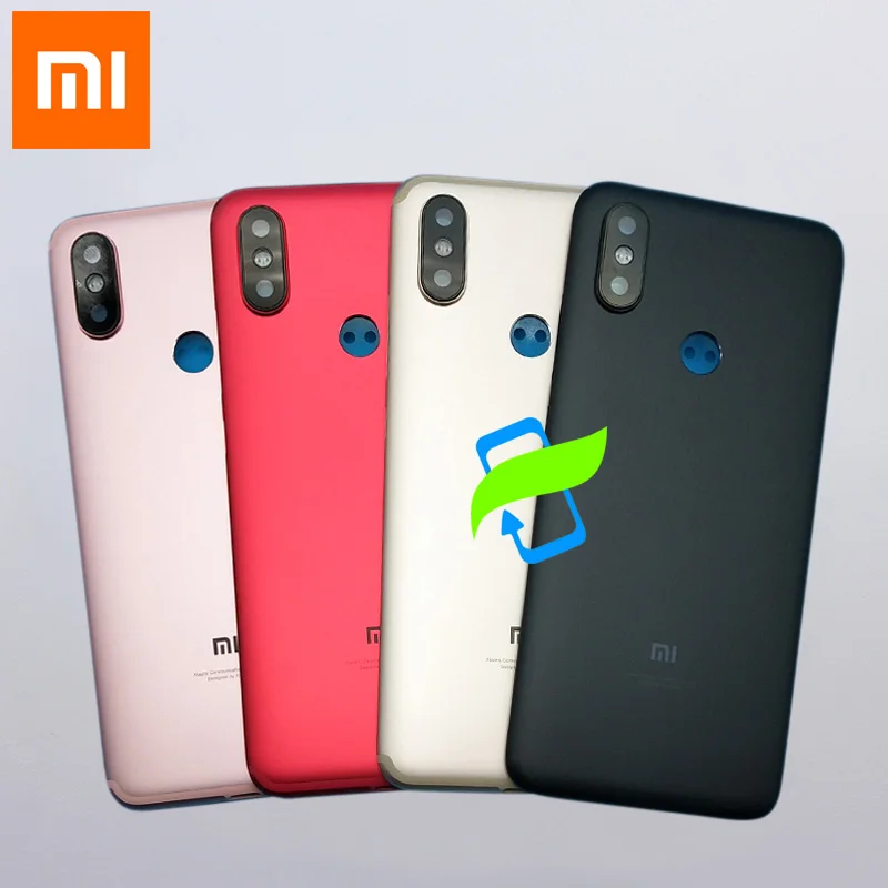 Оригинальная Задняя крышка батареи для Xiaomi mi A2 6X mi A2 задняя крышка корпуса задняя дверь Чехол для mi 6X Кнопки громкости питания+ объектив камеры