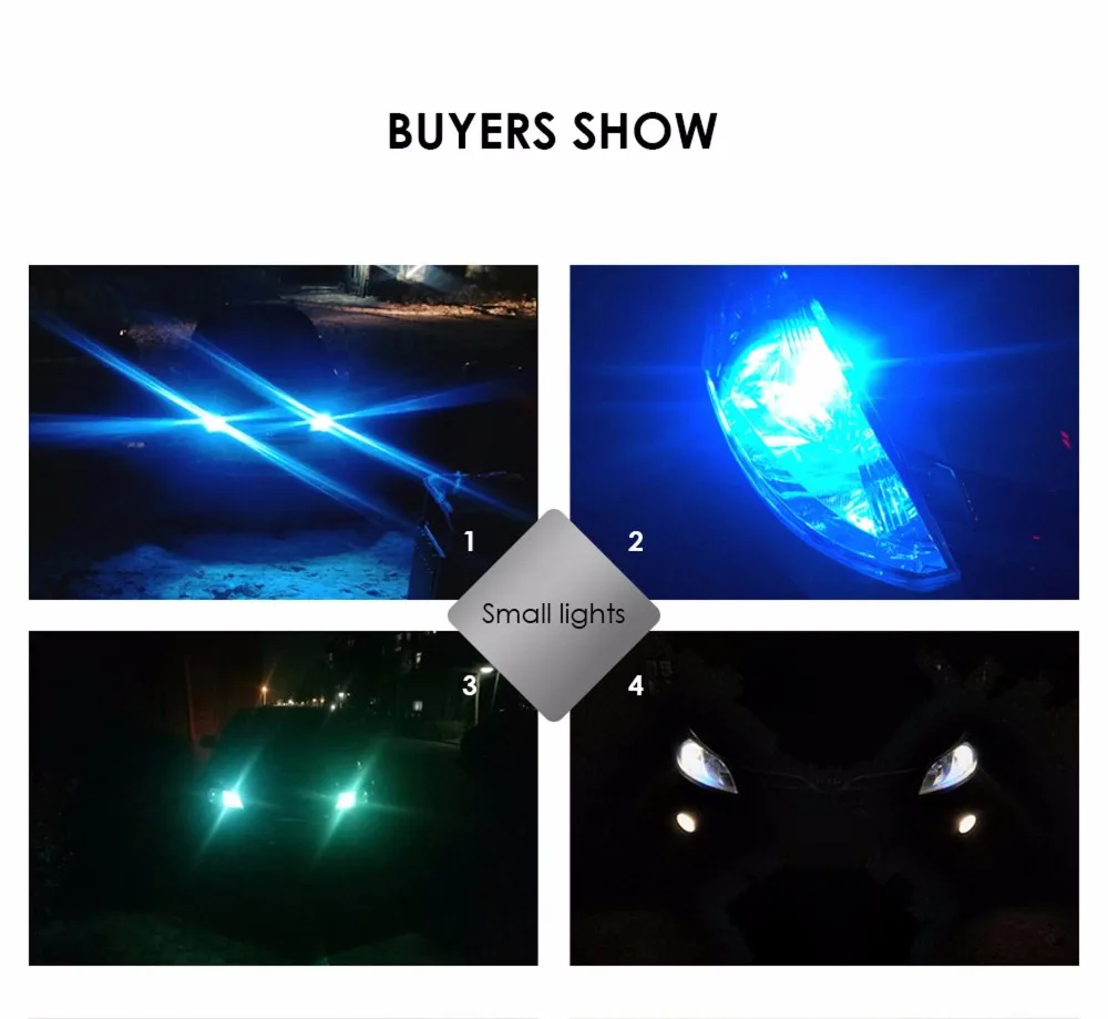 Eurs fighter foco h4 lâmpadas led carromotocicleta