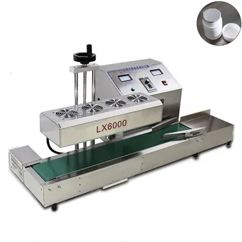 

Stainless steel Continuous sealing machine Magnetic induction Aluminum foil sealer machine suit for 20-130mm diameter bottles