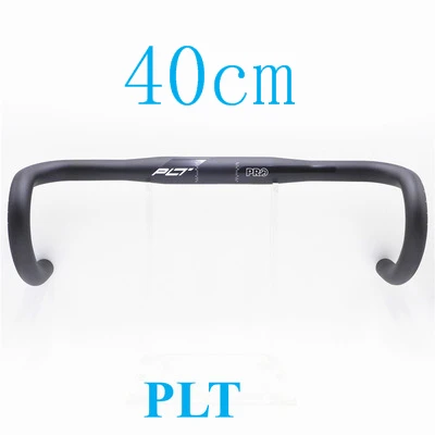 PLT 40cm Shimano PRO PLT Road Bike Ergo Handlebar/Drop Bar 31.8mm Black Bicycle Bent Bar - Цвет: PLT 40cm