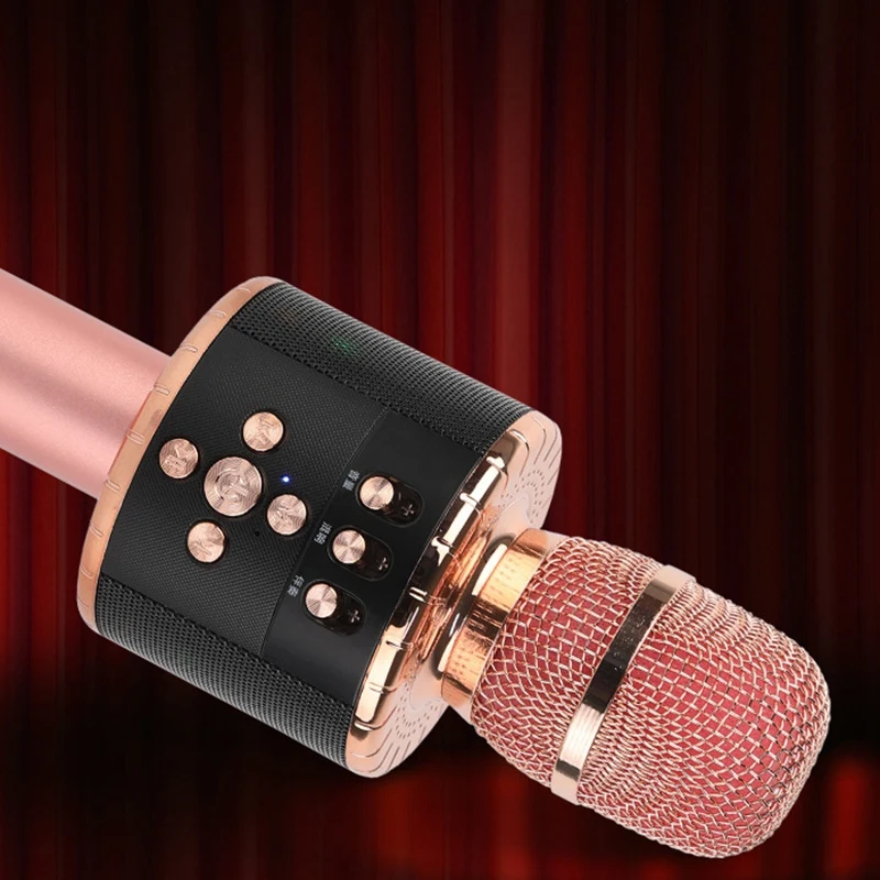 BESTWireless Bluetooth караоке портативный ручной микрофон с контролируемым красочным Светодиодный подсветкой, для Android/iPhone/PC или всех
