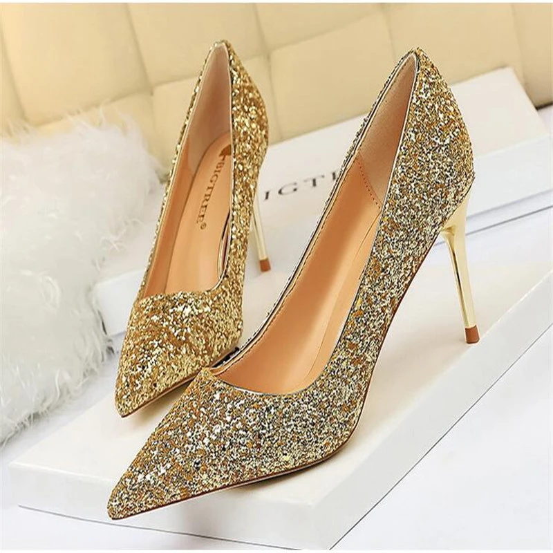 designer rose gold heels