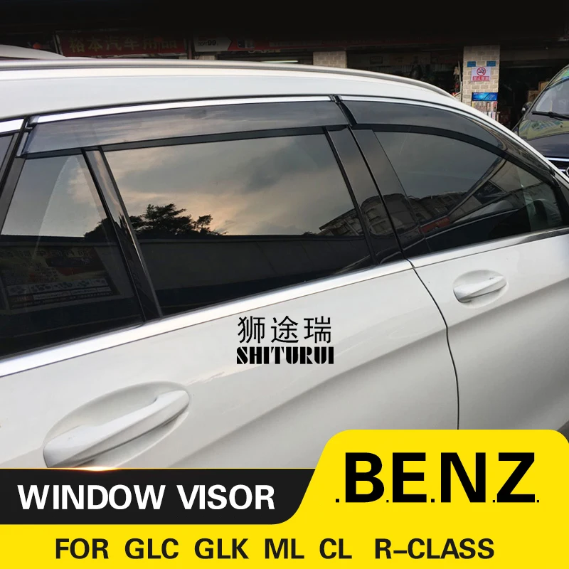 

Автостайлинг, навесы, козырьки для окон, дождевые брови для BENZ B-class GLK GL-class GLC ML-class R-Class GLS GLE